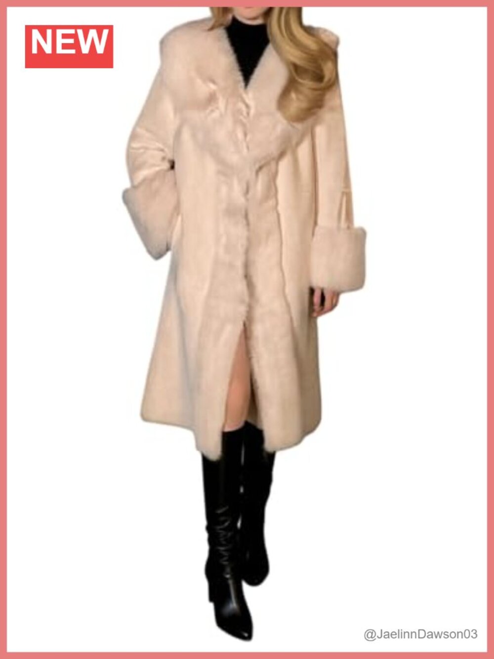 Fluffy Faux Fur Long Jacket Shaggy Overcoat Cardigan Parka Outwear